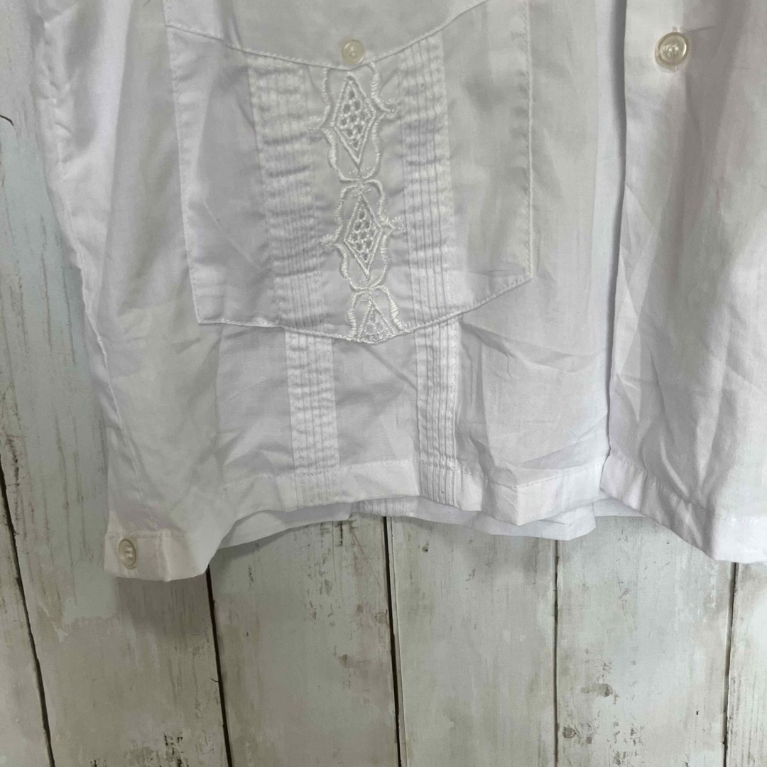 シルバークレスト 半袖キューバシャツ開襟刺繍デザイン90s Z1184 メンズのトップス(シャツ)の商品写真