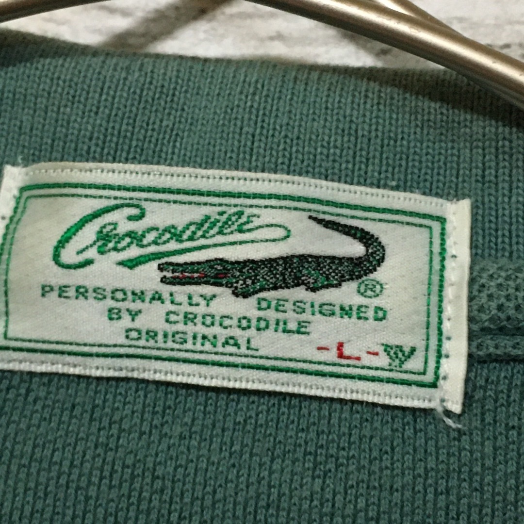 Crocodile(クロコダイル)の【希少】クロコダイル crocodile ポロシャツ 長袖 L 古着 メンズのトップス(ポロシャツ)の商品写真