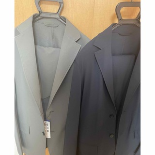 青山 - ゼロプレッシャースーツ　セットアップ　ネイビー系　グレー系　洋服の青山　スーツ