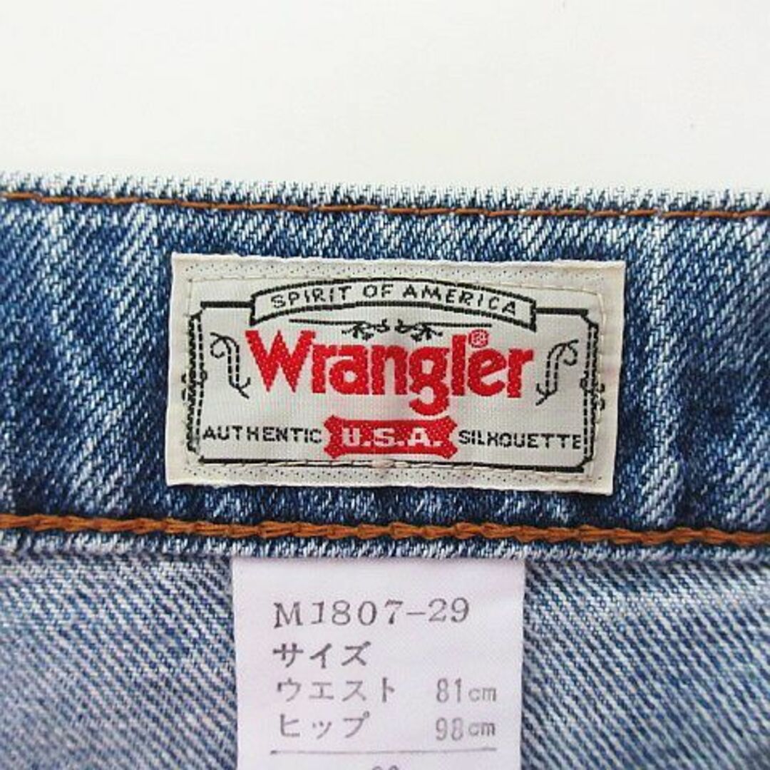 Wrangler(ラングラー)のラングラー M1807-29 ジーンズ テーパード ユーズド加工 32 ブルー メンズのパンツ(デニム/ジーンズ)の商品写真