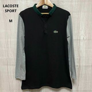 LACOSTE - 美品 LACOSTE SPORT ラコステ 長袖 ストレッチ ポロシャツ M