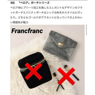 フランフラン(Francfranc)のFrancfranc ベロアフラットポーチ(ポーチ)