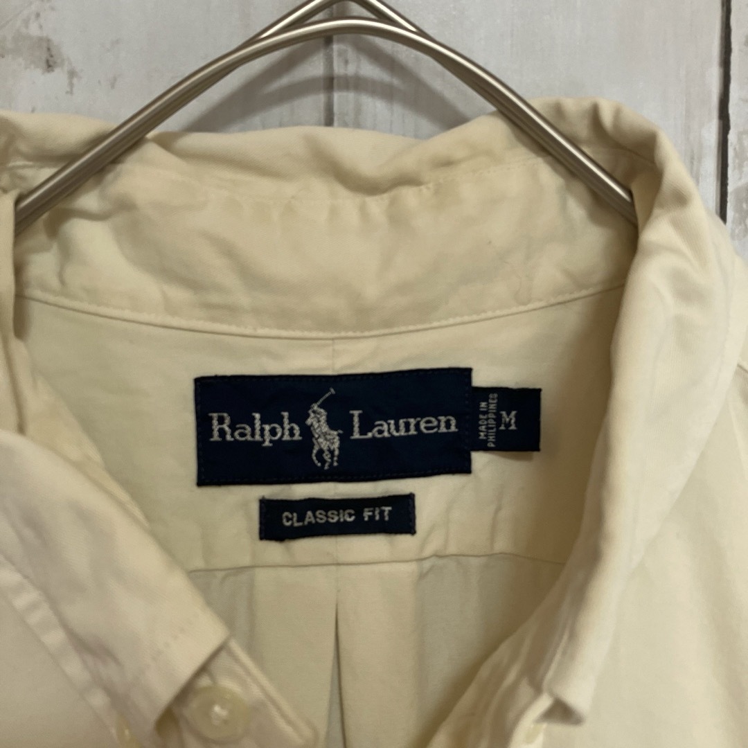 Ralph Lauren(ラルフローレン)のラルフローレン 半袖BDシャツワンポイント刺繍ロゴ90s Z1185 メンズのトップス(シャツ)の商品写真