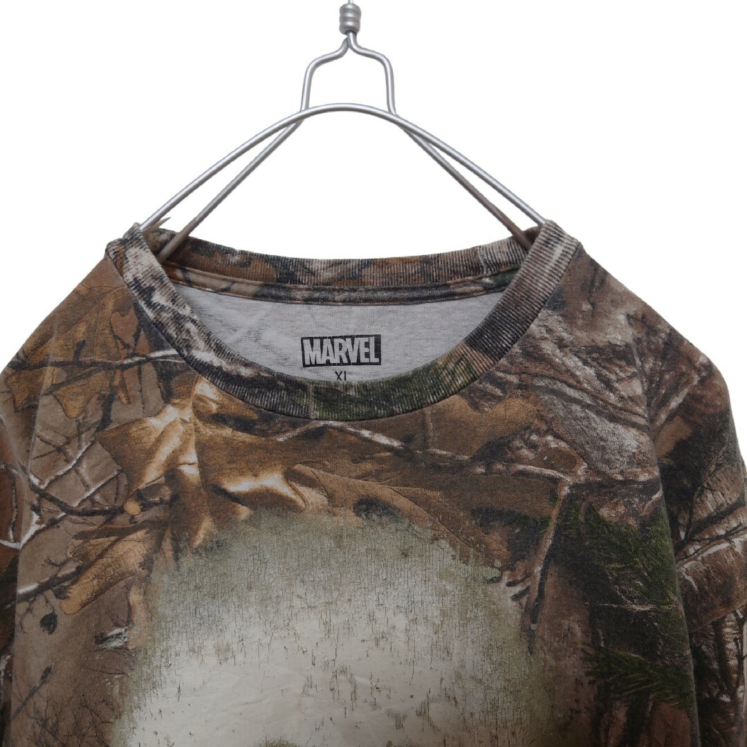 MARVEL(マーベル)の【MARVEL】パニッシャー スカルロゴ リアルツリーカモ Tシャツ S-545 メンズのトップス(Tシャツ/カットソー(半袖/袖なし))の商品写真