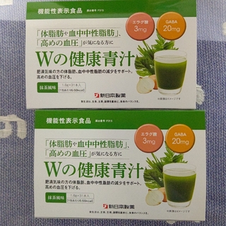 シンニホンセイヤク(Shinnihonseiyaku)の新日本製薬 Wの健康青汁 1箱 1.8g×31本入り ×2箱(その他)