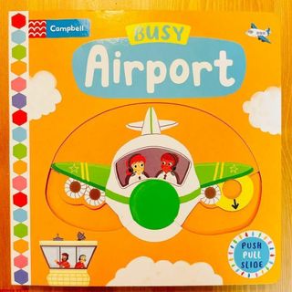 英語絵本Busy airport しかけ絵本 洋書 飛行機(絵本/児童書)