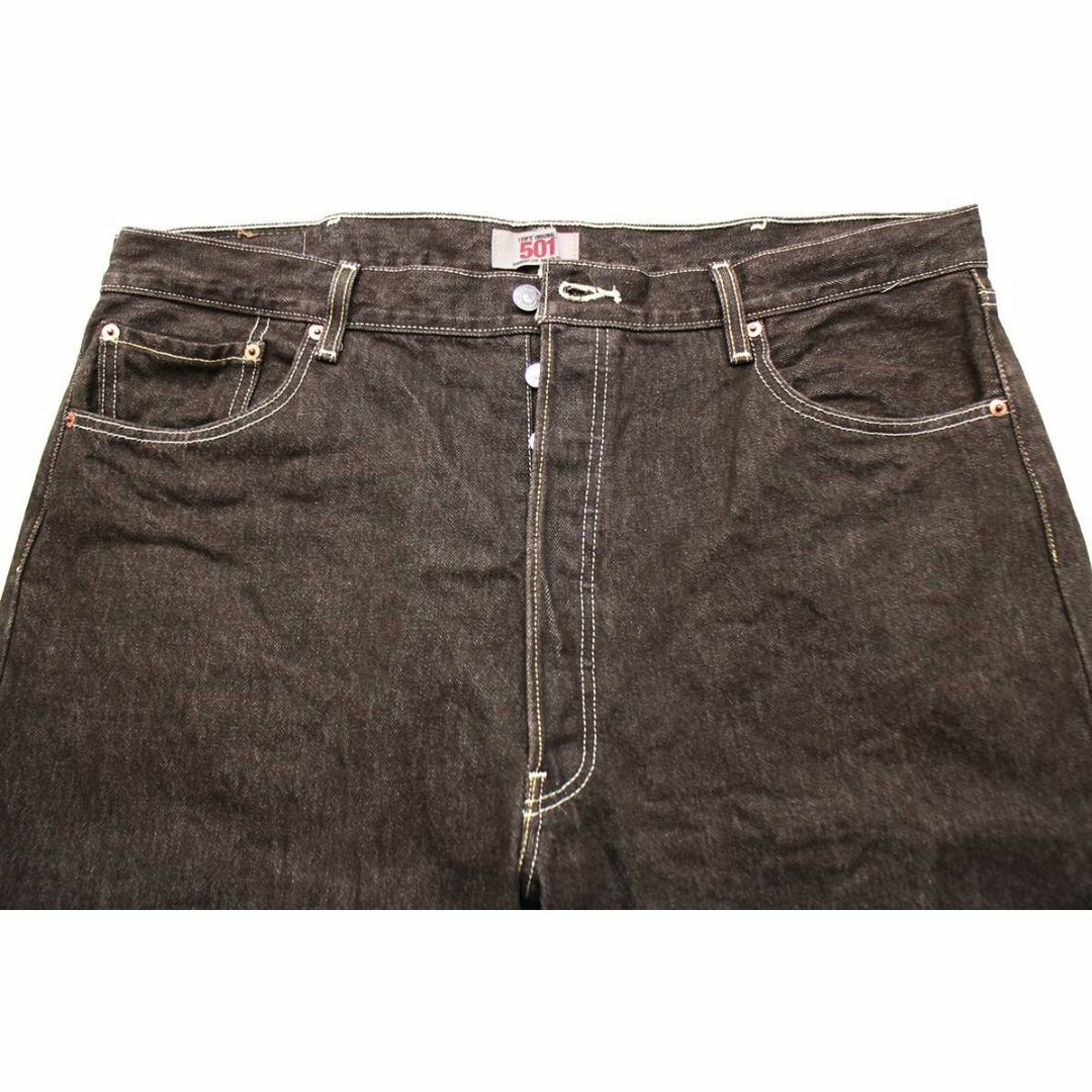 Levi's(リーバイス)のメキシコ製 Levi'sリーバイス 501 先染め カラーデニムパンツ 焦げ茶 w42 L30★SDP2651ジーンズ ストレート オーバーサイズ ビッグサイズ メンズのパンツ(デニム/ジーンズ)の商品写真