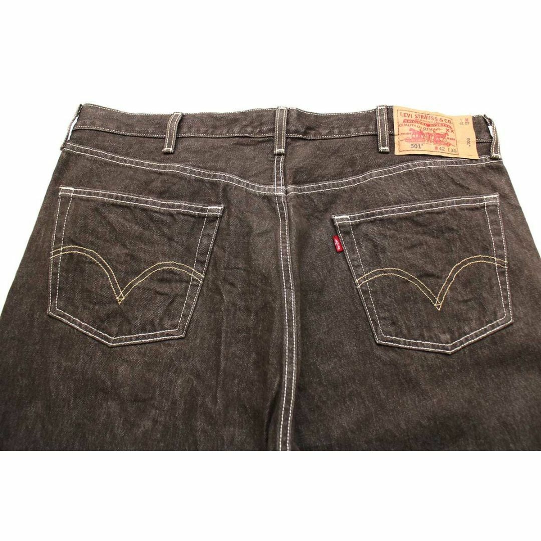 Levi's(リーバイス)のメキシコ製 Levi'sリーバイス 501 先染め カラーデニムパンツ 焦げ茶 w42 L30★SDP2651ジーンズ ストレート オーバーサイズ ビッグサイズ メンズのパンツ(デニム/ジーンズ)の商品写真