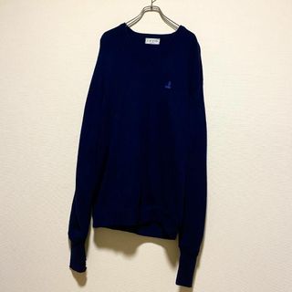 ヴィンテージ(VINTAGE)のアメリカ古着　IZOD　90s ニット　セーター　刺繍　USA製　P881(ニット/セーター)