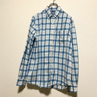 オールドネイビー(Old Navy)のアメリカ古着　OLD NAVY 長袖　シャツ　BDシャツ　ボタンダウン　P885(シャツ)