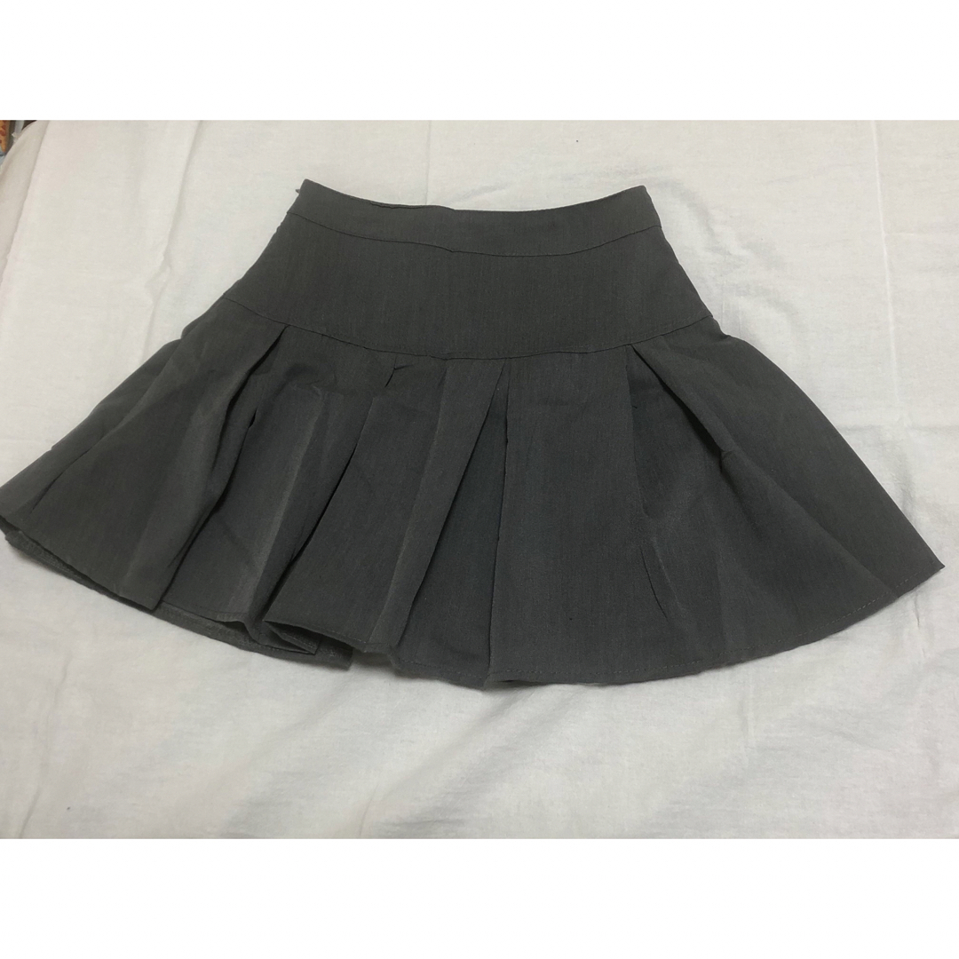 プリーツスカート ミニスカート 韓国 スカート L 可愛い ハイウェスト M 夏 レディースのスカート(ミニスカート)の商品写真