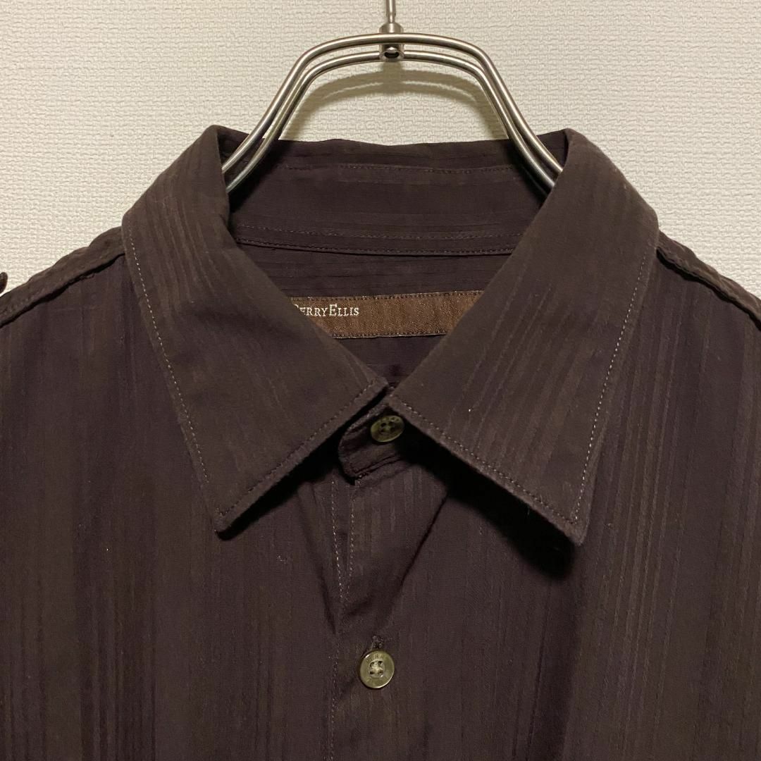 VINTAGE(ヴィンテージ)のアメリカ古着　PERRY ELLIS 長袖　シャツ　ヴィンテージ　P894 メンズのトップス(シャツ)の商品写真