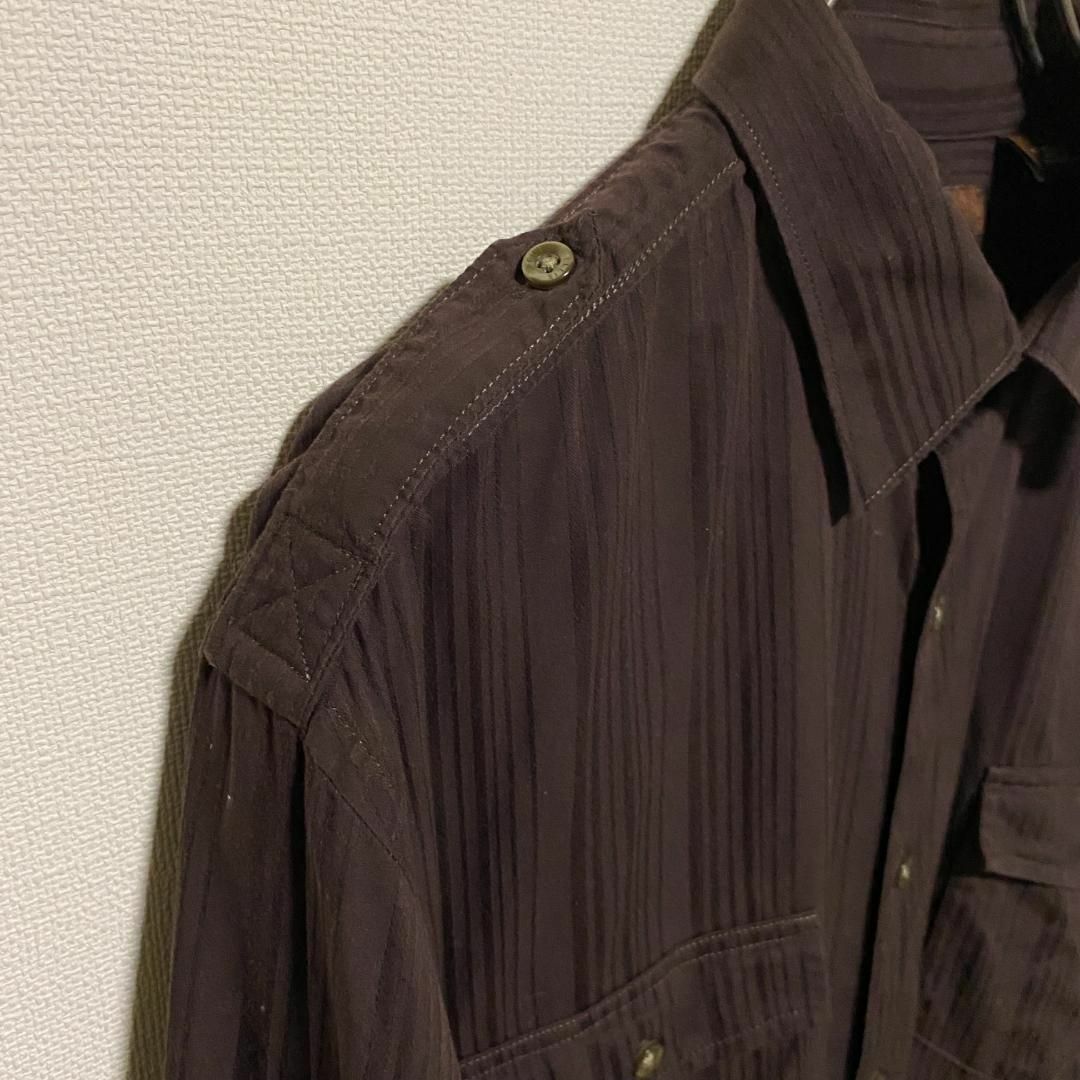 VINTAGE(ヴィンテージ)のアメリカ古着　PERRY ELLIS 長袖　シャツ　ヴィンテージ　P894 メンズのトップス(シャツ)の商品写真