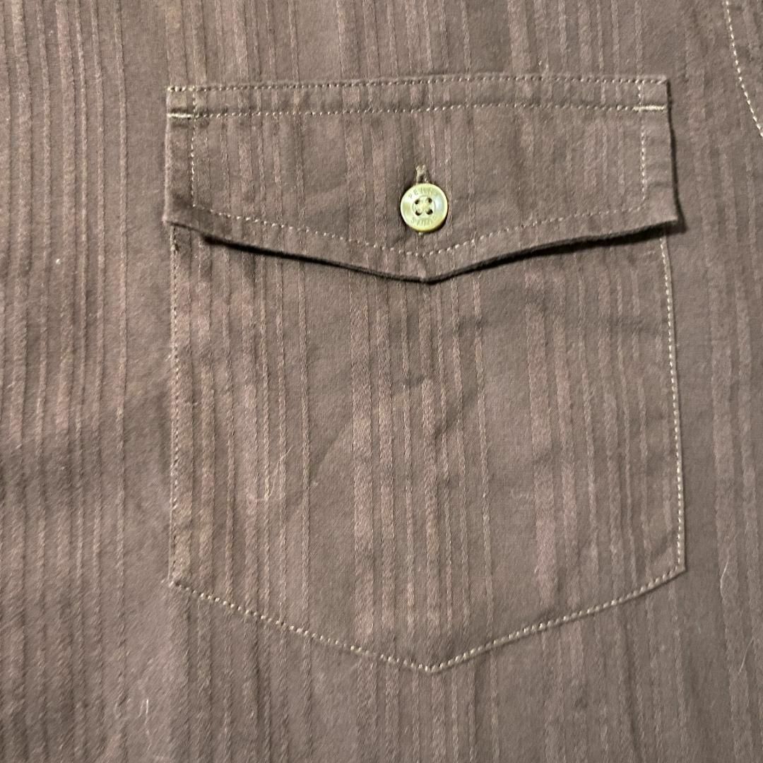 VINTAGE(ヴィンテージ)のアメリカ古着　PERRY ELLIS 長袖　シャツ　ヴィンテージ　P894 メンズのトップス(シャツ)の商品写真