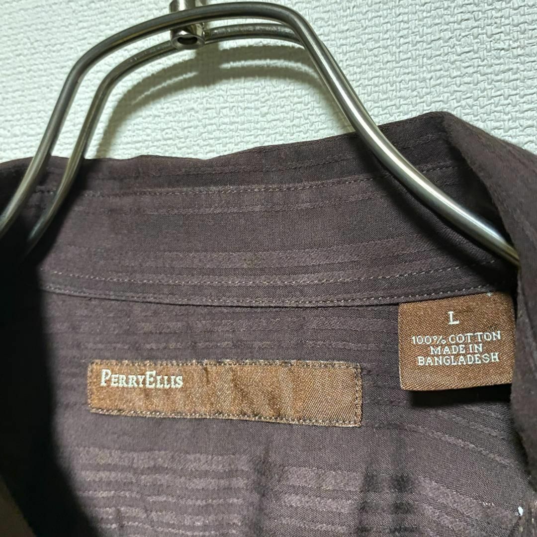 VINTAGE(ヴィンテージ)のアメリカ古着　PERRY ELLIS 長袖　シャツ　ヴィンテージ　P894 メンズのトップス(シャツ)の商品写真