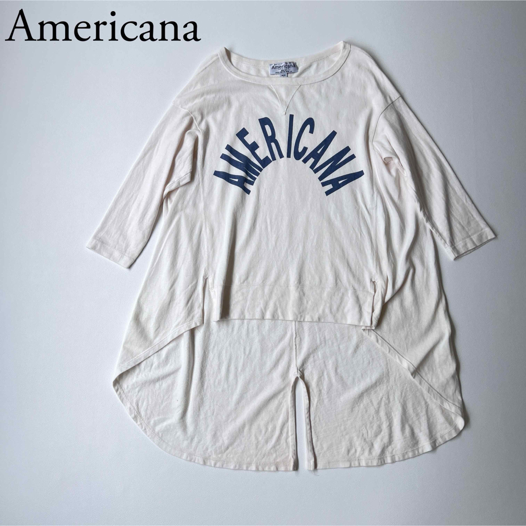 DEUXIEME CLASSE(ドゥーズィエムクラス)のAmericana アメリカーナ　ドゥーズィエムクラス　Tシャツ　トレーナー レディースのトップス(Tシャツ(長袖/七分))の商品写真