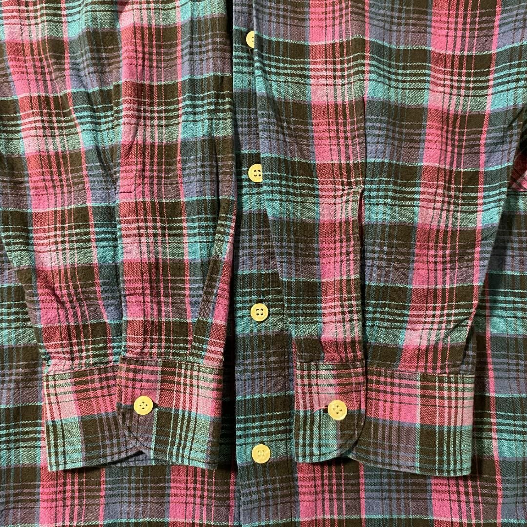 VINTAGE(ヴィンテージ)のアメリカ古着　90s ヴィンテージ　長袖　シャツ　チェックシャツ　P896 メンズのトップス(シャツ)の商品写真