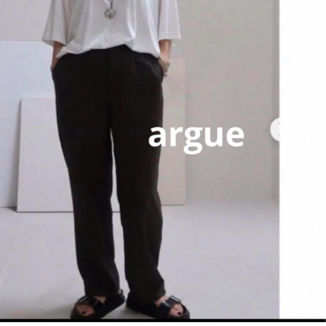 ARGUE(アギュー)のargue LINENCOTTON DOUBLE CLOTH MERROWパンツ レディースのパンツ(カジュアルパンツ)の商品写真