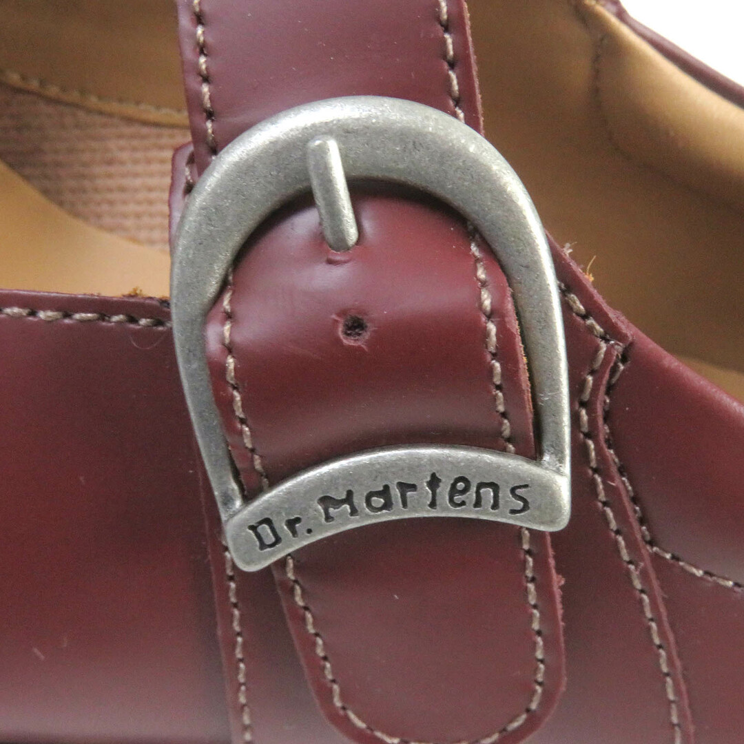 Dr.Martens(ドクターマーチン)の未使用品□Dr.Martens ドクターマーチン COMME des GARCONS コムデギャルソン MIE MARY JANE スムースレザー ストラップシューズ チェリーレッド 6 箱付き イングランド製 レディース レディースの靴/シューズ(その他)の商品写真