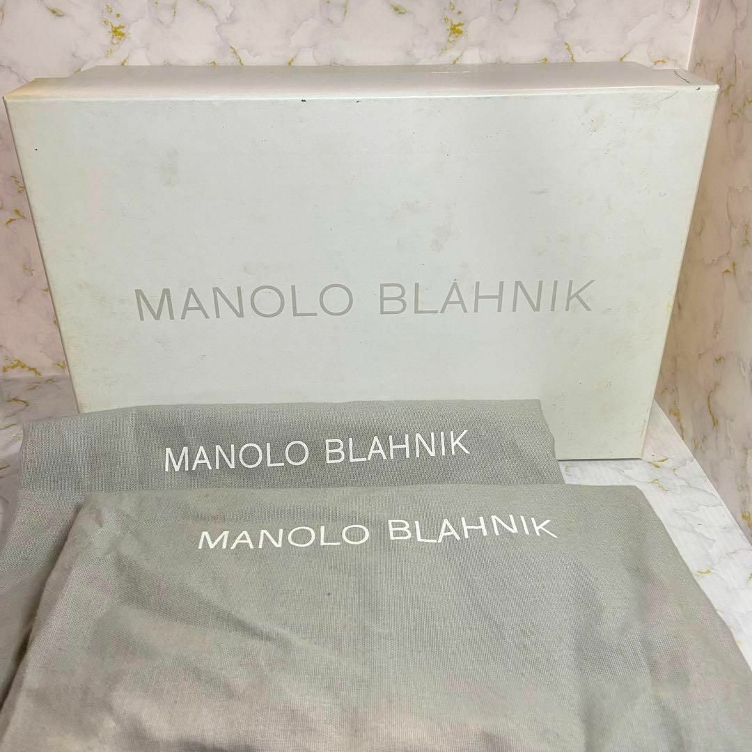 MANOLO BLAHNIK(マノロブラニク)の✨スワロフスキー✨ほぼ未使用 マノロブラニク ハンギシ レース 37サイズ レディースの靴/シューズ(ハイヒール/パンプス)の商品写真