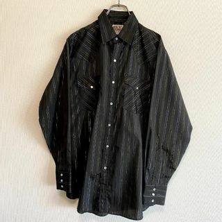 ヴィンテージ(VINTAGE)のアメリカ古着　ELY CATTLEMAN ウエスタンシャツ　長袖シャツ　P907(シャツ)