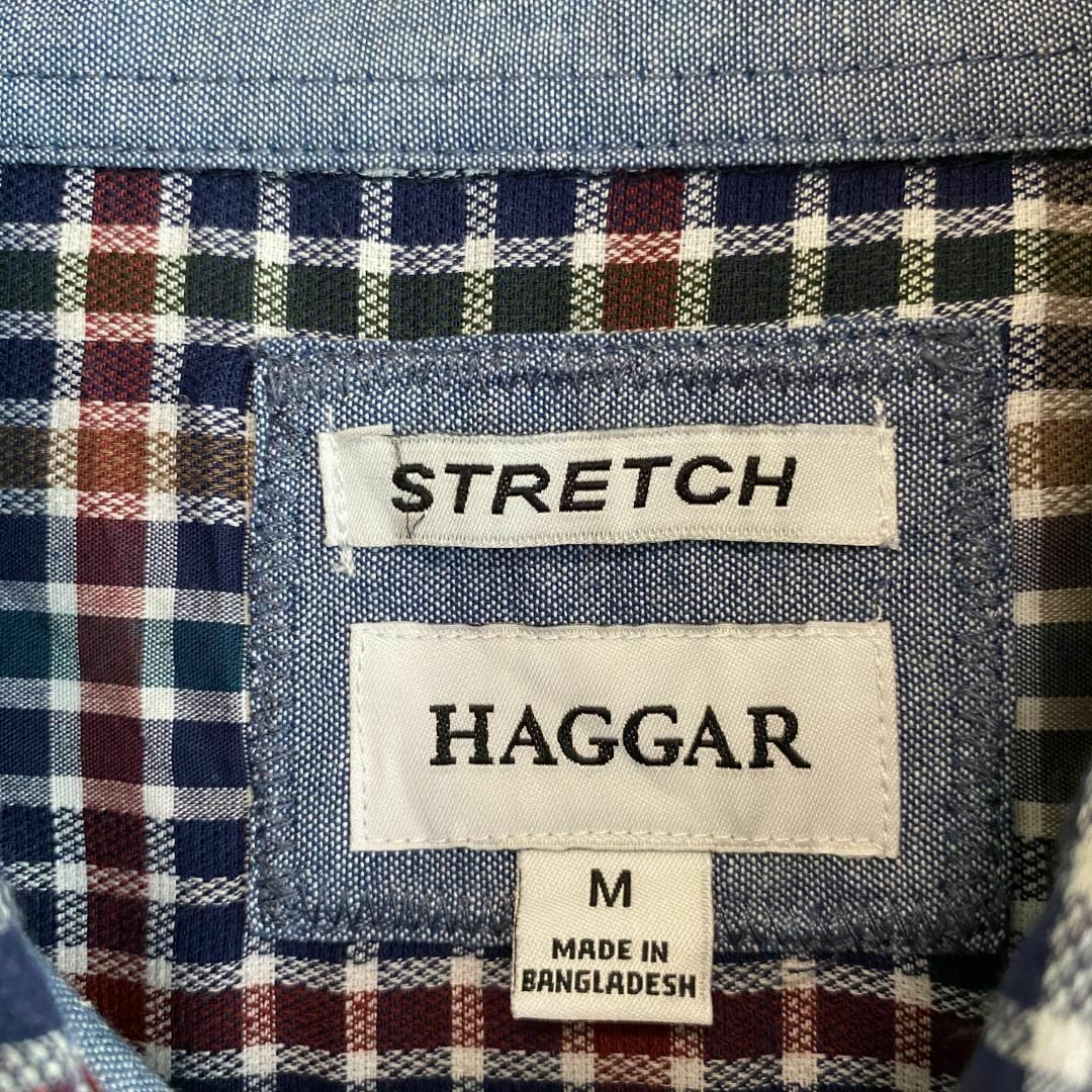 VINTAGE(ヴィンテージ)のアメリカ古着　HAGGAR 長袖　シャツ　BDシャツ　ボタンダウン　P909 メンズのトップス(シャツ)の商品写真