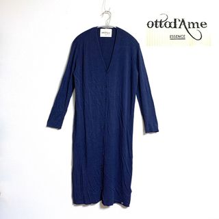 Harriss - 【オットダム ottod'Ame】さらり ロング カーディガン 紺　38