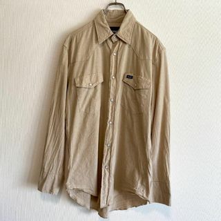 ラングラー(Wrangler)のアメリカ古着　Wrangler ウエスタンシャツ　長袖　シャツ　P914(シャツ)