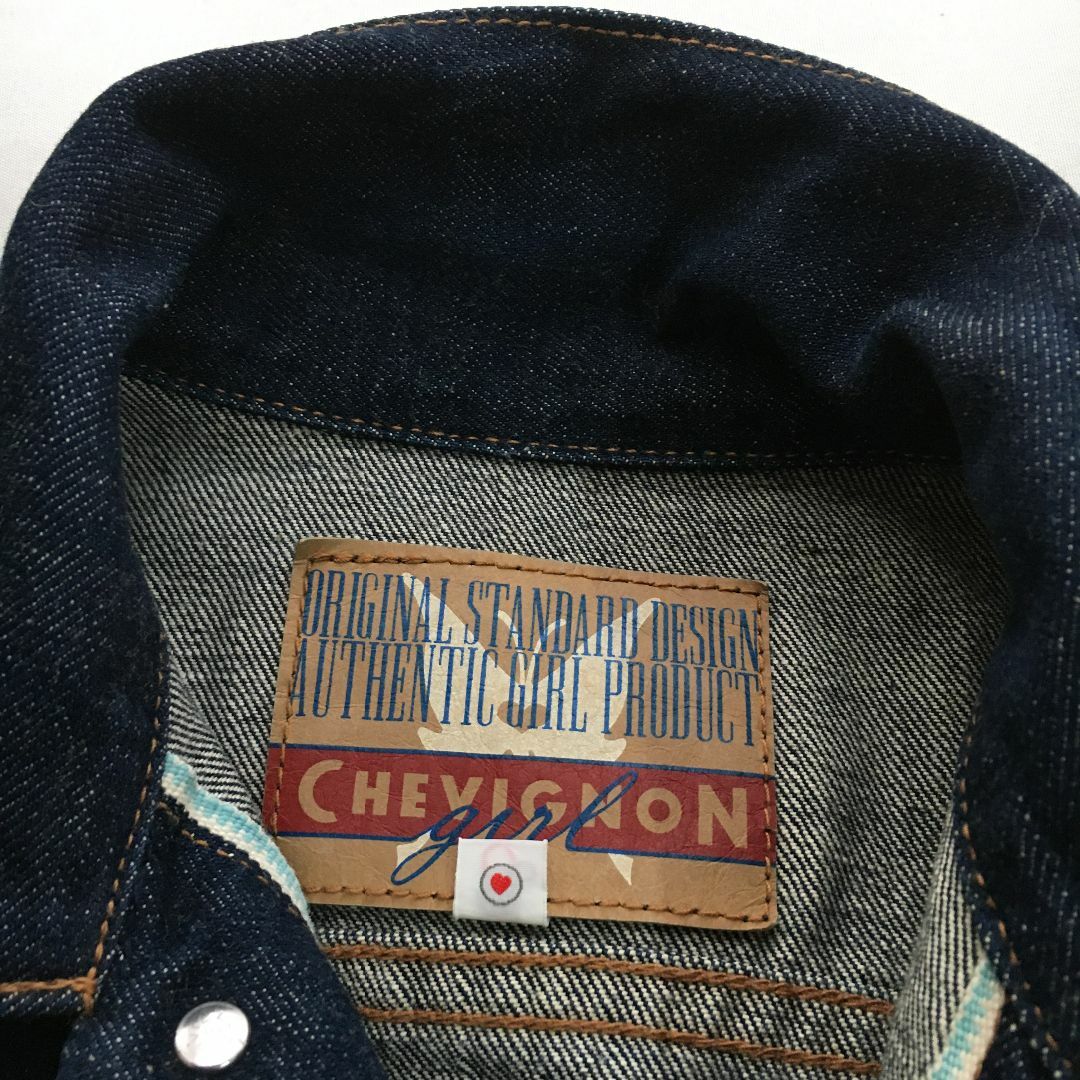 CHEVIGNON(シェビニオン)のCHEVIGNON　セルビッジ　デニムジャケット　USED レディースのジャケット/アウター(Gジャン/デニムジャケット)の商品写真