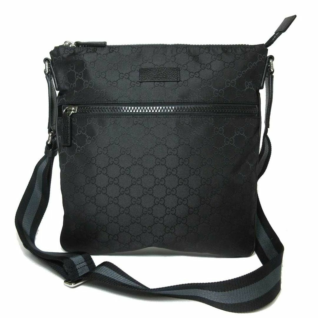 Gucci(グッチ)の【新品】グッチ アウトレット GUCCI ショルダーバッグ 449185 ナイロン 斜め掛け ショルダー GG柄 インターロッキング ブラック レディースのバッグ(ショルダーバッグ)の商品写真