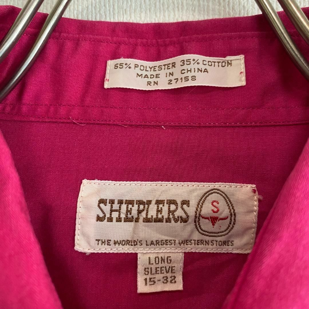 VINTAGE(ヴィンテージ)のアメリカ古着　SHEPLERS ウエスタンシャツ　長袖　シャツ　スナップボタン メンズのトップス(シャツ)の商品写真