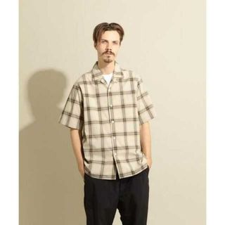 steven alan - POPLIN NARD CHECK OPEN COLLAR SHIRT/シャツ