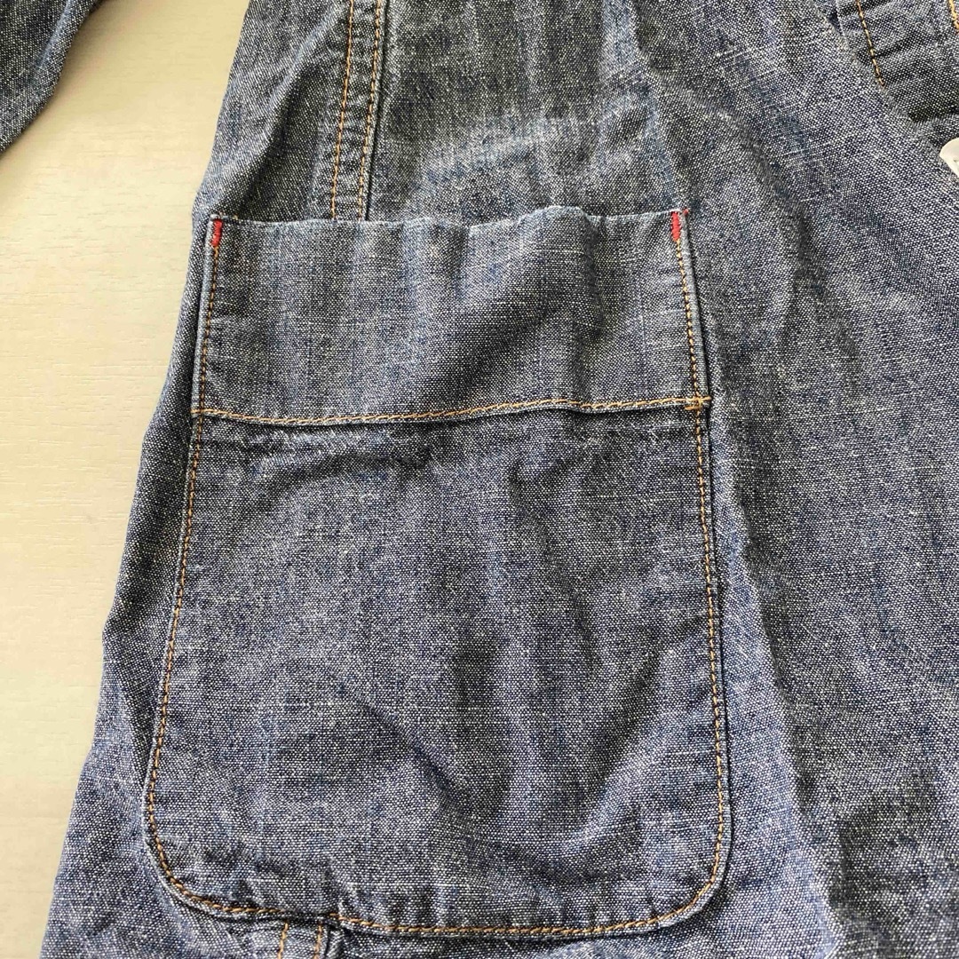 ニッセン(ニッセン)のニッセン　キッズ用デニムワンピース　100㎝ キッズ/ベビー/マタニティのキッズ服女の子用(90cm~)(ワンピース)の商品写真