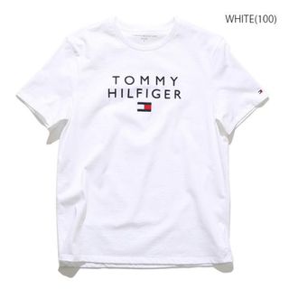 トミーヒルフィガー(TOMMY HILFIGER)のTommy Hilfiger クルーネック　半袖Tシャツ　白　Lサイズ(Tシャツ/カットソー(半袖/袖なし))