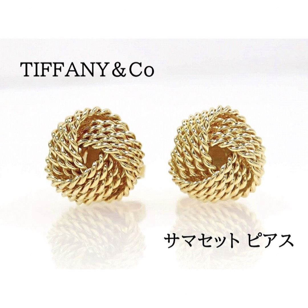 Tiffany & Co.(ティファニー)のTIFFANY&Co ティファニー 750 サマセット ツイスト ノット ピアス レディースのアクセサリー(ピアス)の商品写真