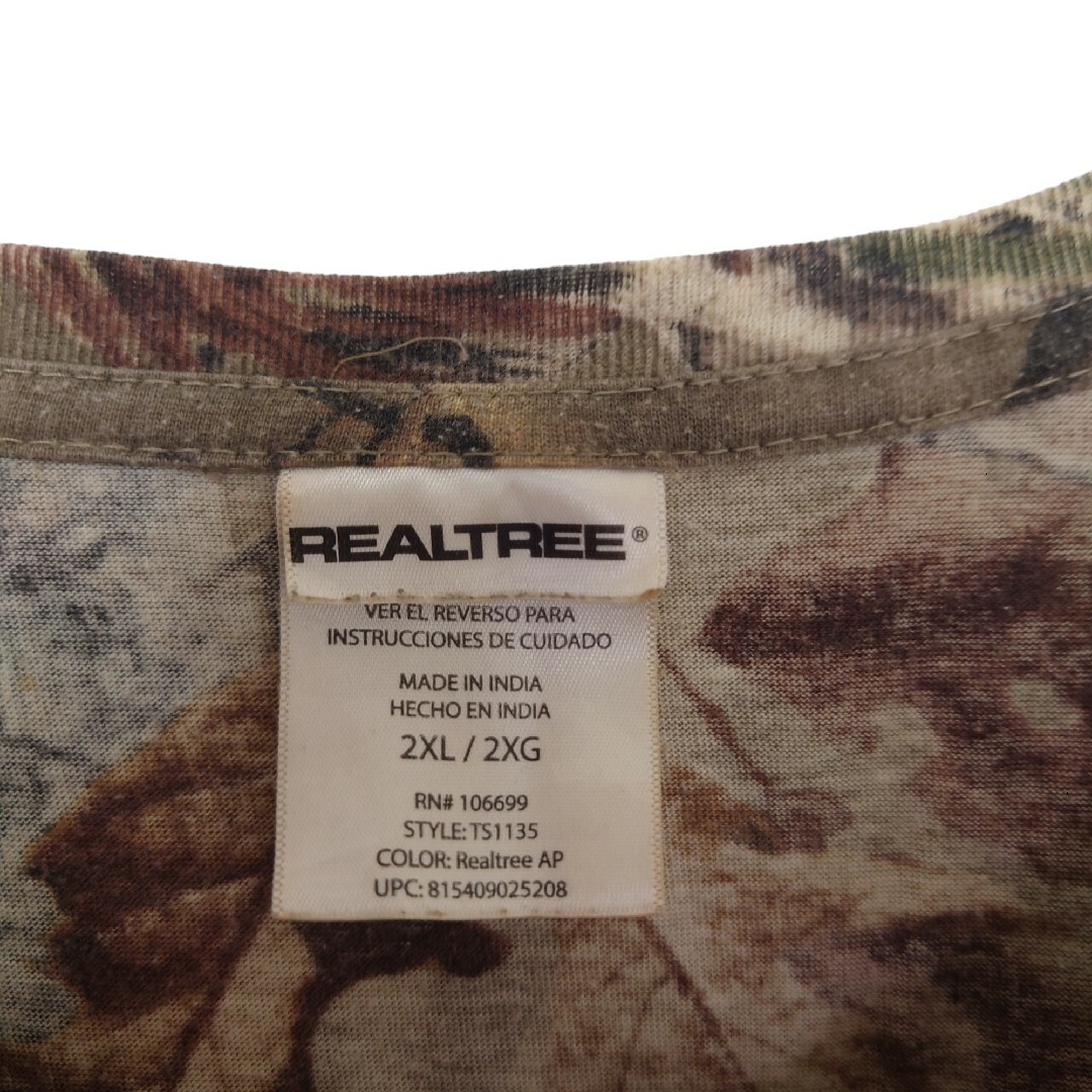 VINTAGE(ヴィンテージ)の【REALTREE】ワンポイントロゴ リアルツリーカモ Tシャツ S-553 メンズのトップス(Tシャツ/カットソー(半袖/袖なし))の商品写真