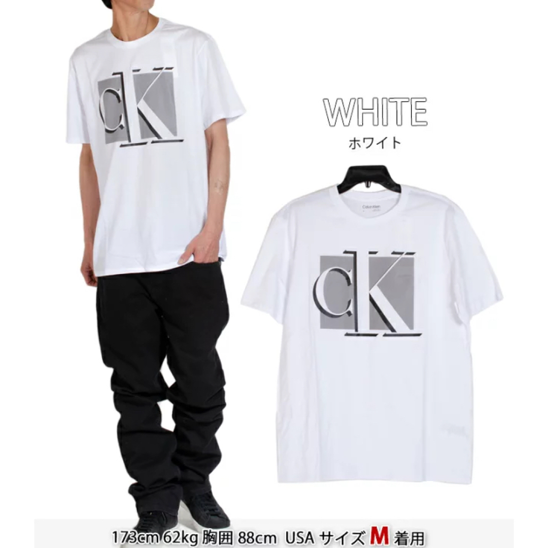 Calvin Klein(カルバンクライン)のカルバンクライン　グラフィックTシャツ　ロゴTee ホワイト　白　XL メンズのトップス(Tシャツ/カットソー(半袖/袖なし))の商品写真