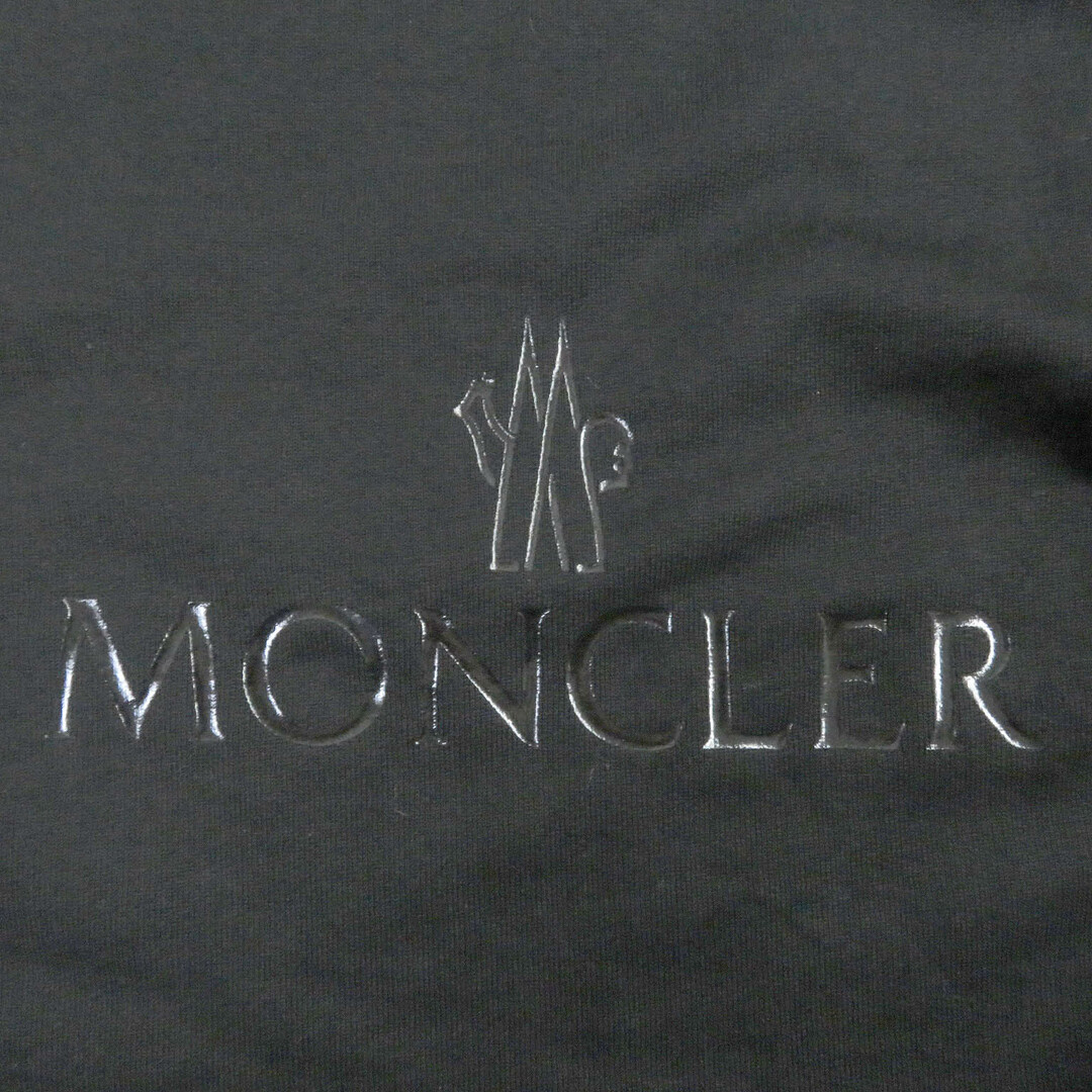 MONCLER(モンクレール)の美品□MONCLER モンクレール 2021年製 MAGLIA GIROCCOLO コットン ロゴワッペン 袖切替デザイン トレーナー スウェットシャツ ブラック XS 正規品 レディース レディースのトップス(トレーナー/スウェット)の商品写真