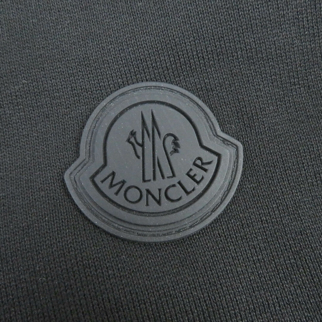 MONCLER(モンクレール)の美品□MONCLER モンクレール 2021年製 MAGLIA GIROCCOLO コットン ロゴワッペン 袖切替デザイン トレーナー スウェットシャツ ブラック XS 正規品 レディース レディースのトップス(トレーナー/スウェット)の商品写真