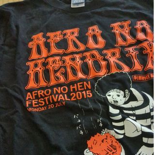 アフロの変フェスで2015年お台場で販売されたMサイズ中古品(Tシャツ(半袖/袖なし))