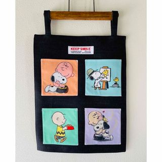 スヌーピー(SNOOPY)のハンドメイド　ウォールポケット　スヌーピー(リビング収納)