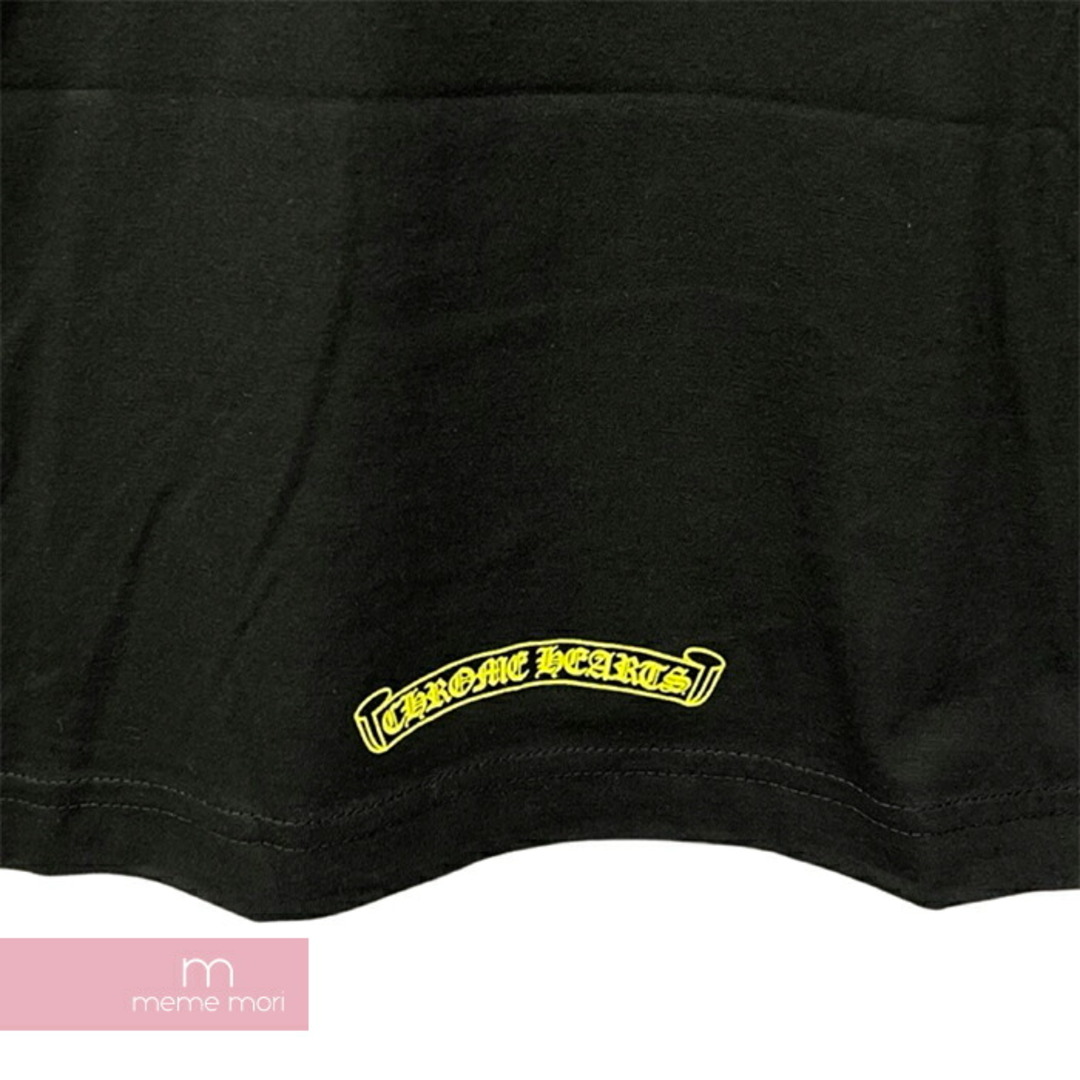 Chrome Hearts(クロムハーツ)のCHROME HEARTS Old English Neck Logo Neon Yellow L/S Tee クロムハーツ オールドイングリッシュネックロゴネオンイエローロングスリーブTシャツ 長袖カットソー ロンT ポケT 袖ロゴ ブラック サイズXL 【240429】【新古品】【me04】 メンズのトップス(Tシャツ/カットソー(半袖/袖なし))の商品写真