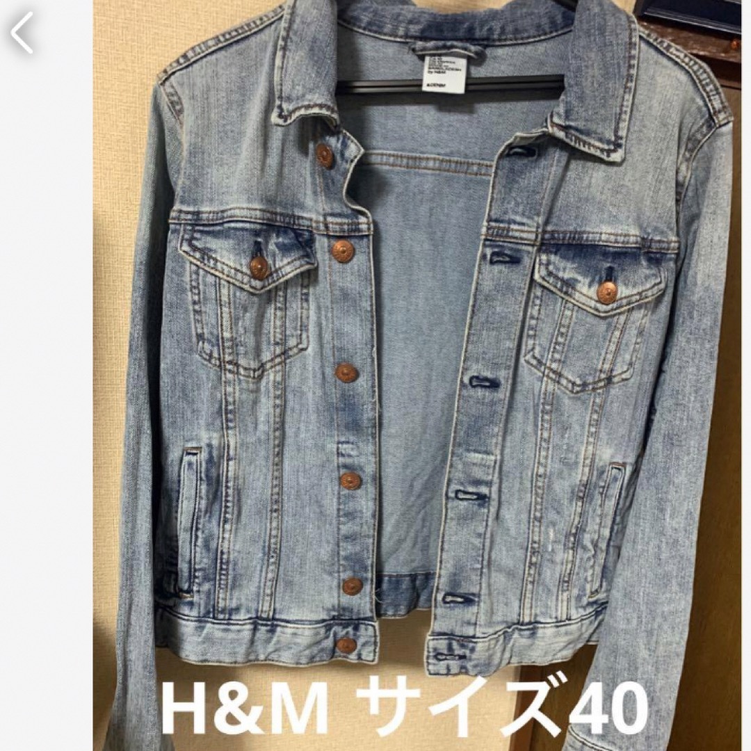 H&M(エイチアンドエム)の【H&M】【サイズ40】デニムジャケット Gジャン【エイチアンドエム】 レディースのジャケット/アウター(Gジャン/デニムジャケット)の商品写真