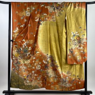 振袖 身丈154cm 裄丈65.5cm 正絹 秀品 【中古】(着物)