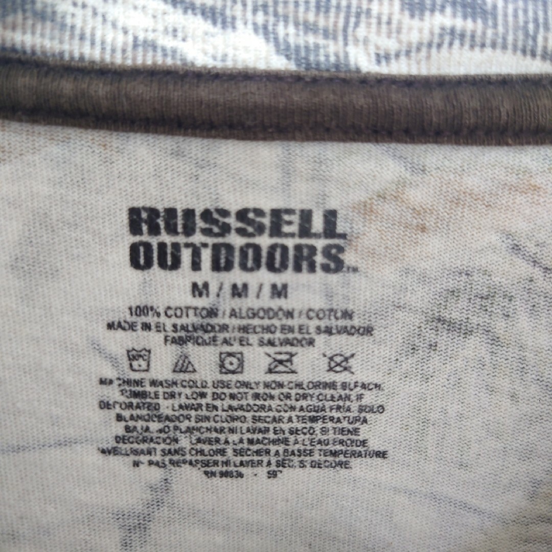 【RUSSELL OUTDOORS】企業ロゴ リアルツリーTシャツ S556 メンズのトップス(Tシャツ/カットソー(半袖/袖なし))の商品写真