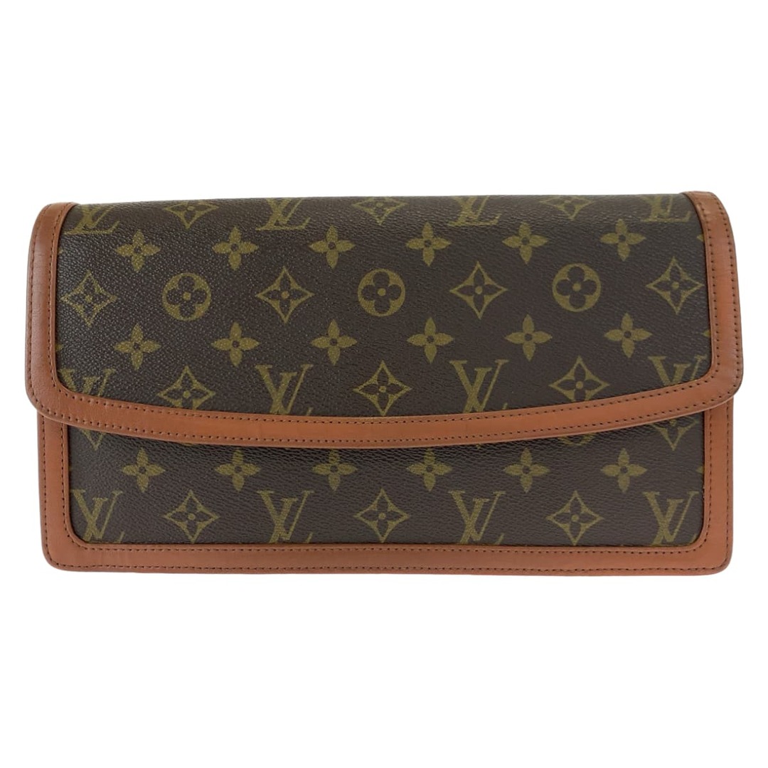 LOUIS VUITTON(ルイヴィトン)のLOUIS VUITTON ルイヴィトン ヴィンテージ モノグラム ポシェットダム GM ブラウン 茶 PVC M51810 クラッチバッグ セカンドバッグ 男女兼用 メンズ 405620 【中古】 メンズのバッグ(セカンドバッグ/クラッチバッグ)の商品写真