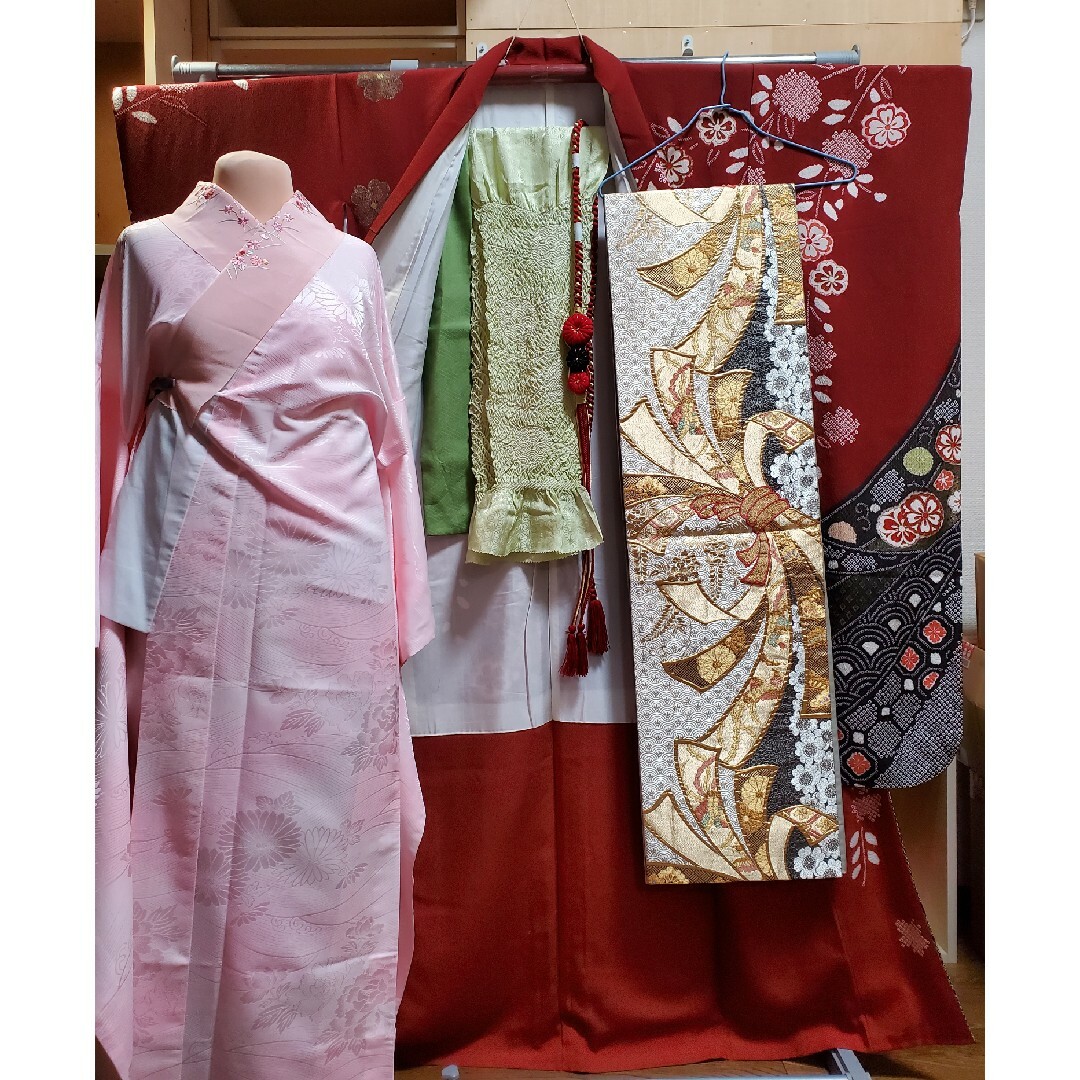 振り袖(16) 長襦袢、袋帯、小物セット レディースの水着/浴衣(着物)の商品写真