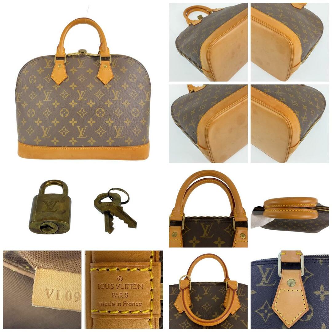 LOUIS VUITTON(ルイヴィトン)のLOUIS VUITTON ルイヴィトン モノグラム アルマ PM ブラウン 茶 PVC レザー M51130 ハンドバッグ トートバッグ レディース 405614 【中古】 レディースのバッグ(ハンドバッグ)の商品写真