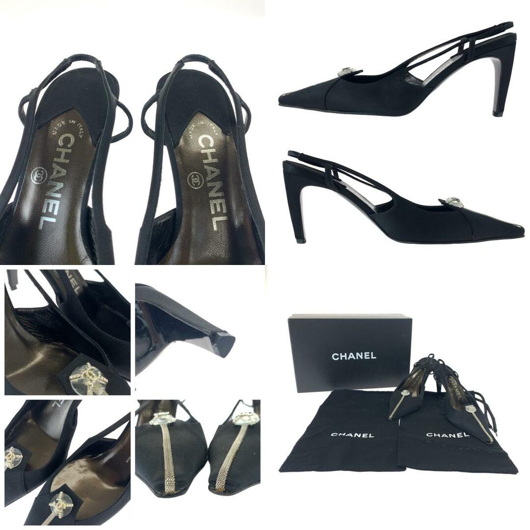 超美品 CHANEL シャネル ココマーク ラインストーン サイズ36 1 超美品 CHANEL シャネル ココマーク ラインストーン サイズ36 1