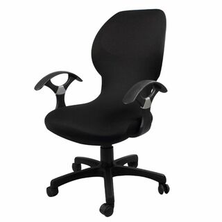 色:ブラックpopluxy オフィスチェアカバー 椅子カバー チェアカバー (ソファカバー)